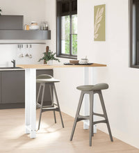 Couchtischbeine Weiß 2 Stk. 50x(110-111) cm Stahl