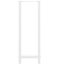 Couchtischbeine Weiß 2 Stk. 50x(110-111) cm Stahl