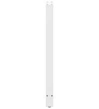 Couchtischbeine Weiß 2 Stk. 50x(110-111) cm Stahl