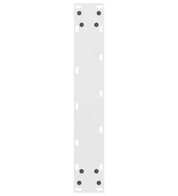 Couchtischbeine Weiß 2 Stk. 50x(110-111) cm Stahl
