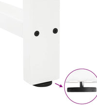 Couchtischbeine Weiß 2 Stk. 50x(110-111) cm Stahl