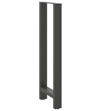 Couchtischbeine Anthrazit 2 Stk. 50x(110-111) cm Stahl