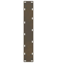 Couchtischbeine Naturstahl 2 Stk. 50x(110-111) cm Stahl