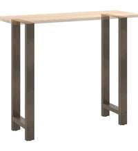 Couchtischbeine Naturstahl 2 Stk. 50x(110-111) cm Stahl
