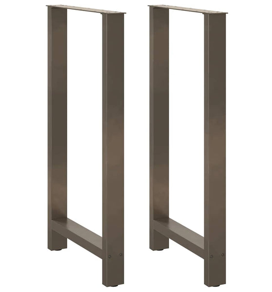 Couchtischbeine Naturstahl 2 Stk. 60x(110-111) cm Stahl