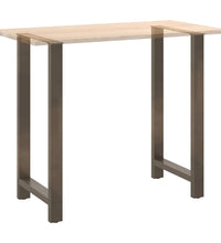 Couchtischbeine Naturstahl 2 Stk. 60x(110-111) cm Stahl