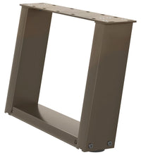Couchtischbeine U-Form 2 Stk. Naturstahl 40x(30-31) cm Stahl