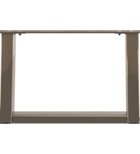 Couchtischbeine U-Form 2 Stk. Naturstahl 40x(30-31) cm Stahl