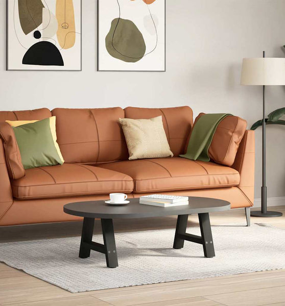 Couchtischbeine A-Form 2 Stk. Schwarz 30x(30-31) cm Stahl