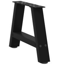 Couchtischbeine A-Form 2 Stk. Schwarz 30x(30-31) cm Stahl