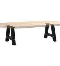 Couchtischbeine A-Form 2 Stk. Schwarz 30x(30-31) cm Stahl