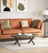 Couchtischbeine X-Form 2 Stk. Naturstahl 60x(30-31) cm Stahl