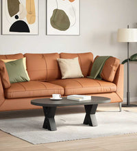 Couchtischbeine X-Form 2 Stk. Schwarz 40x(30-31) cm Stahl