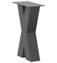 Couchtischbeine X-Form 2 Stk. Anthrazit 28x(42-43) cm Stahl