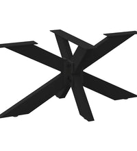 Couchtischbein in Spinnenform Schwarz 98x58x(42-43) cm Stahl