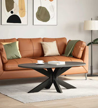 Couchtischbein in Spinnenform Schwarz 98x58x(42-43) cm Stahl
