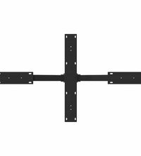 Couchtischbein in Spinnenform Schwarz 98x58x(42-43) cm Stahl