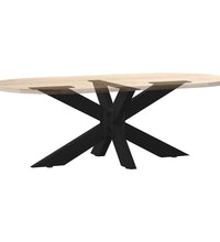 Couchtischbein in Spinnenform Schwarz 98x58x(42-43) cm Stahl