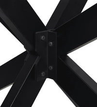 Couchtischbein in Spinnenform Schwarz 98x58x(42-43) cm Stahl