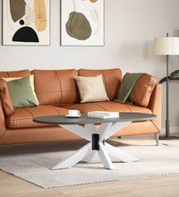 Couchtischbein in Spinnenform Weiß 98x58x(42-43) cm Stahl