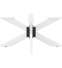Couchtischbein in Spinnenform Weiß 98x58x(42-43) cm Stahl
