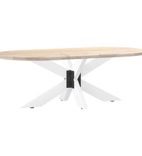 Couchtischbein in Spinnenform Weiß 98x58x(42-43) cm Stahl
