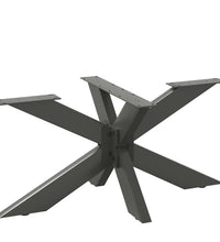 Couchtischbein in Spinnenform Anthrazit 98x58x(42-43) cm Stahl