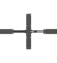 Couchtischbein in Spinnenform Anthrazit 98x58x(42-43) cm Stahl