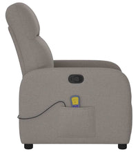 Massagesessel Taupe Stoff