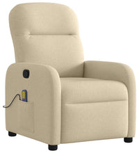 Massagesessel Creme Stoff