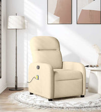 Massagesessel Creme Stoff