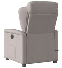 Massagesessel Taupe Stoff