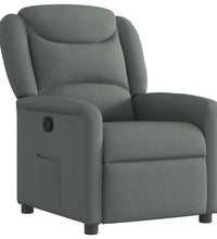 Relaxsessel Dunkelgrau Stoff