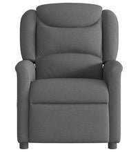 Massagesessel Dunkelgrau Stoff