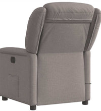 Massagesessel Taupe Stoff