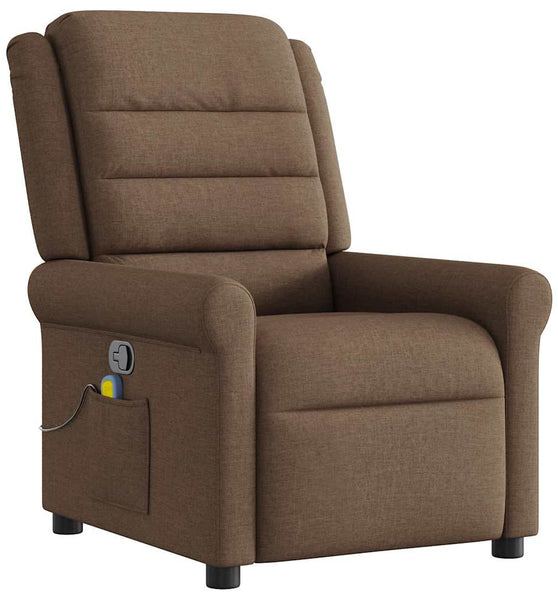 Massagesessel Braun Stoff