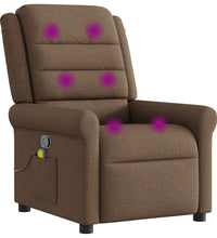 Massagesessel Braun Stoff