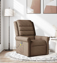 Massagesessel Braun Stoff