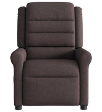 Massagesessel Dunkelbraun Stoff