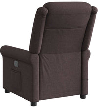 Massagesessel Dunkelbraun Stoff