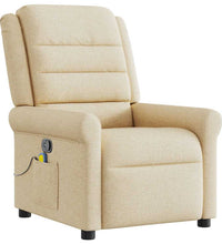 Massagesessel Creme Stoff