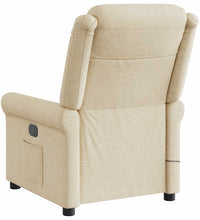 Massagesessel Creme Stoff