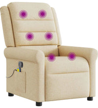 Massagesessel Creme Stoff