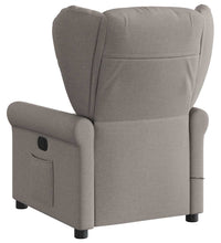 Massagesessel Taupe Stoff