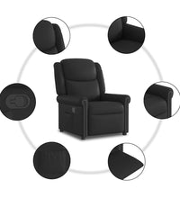 Relaxsessel Glänzend Schwarz Kunstleder