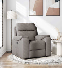 Relaxsessel Taupe Stoff