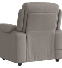 Massagesessel Taupe Stoff