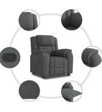 Relaxsessel Dunkelgrau Stoff