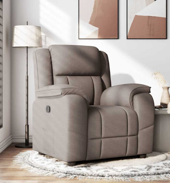 Relaxsessel Taupe Stoff