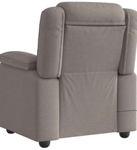 Massagesessel Taupe Stoff